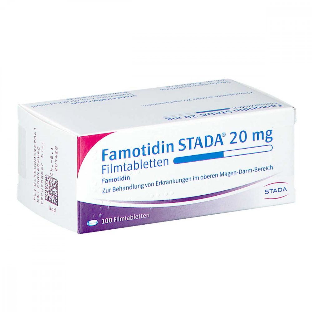 Famotidin Stada 20 Mg Filmtabletten (100 stk)