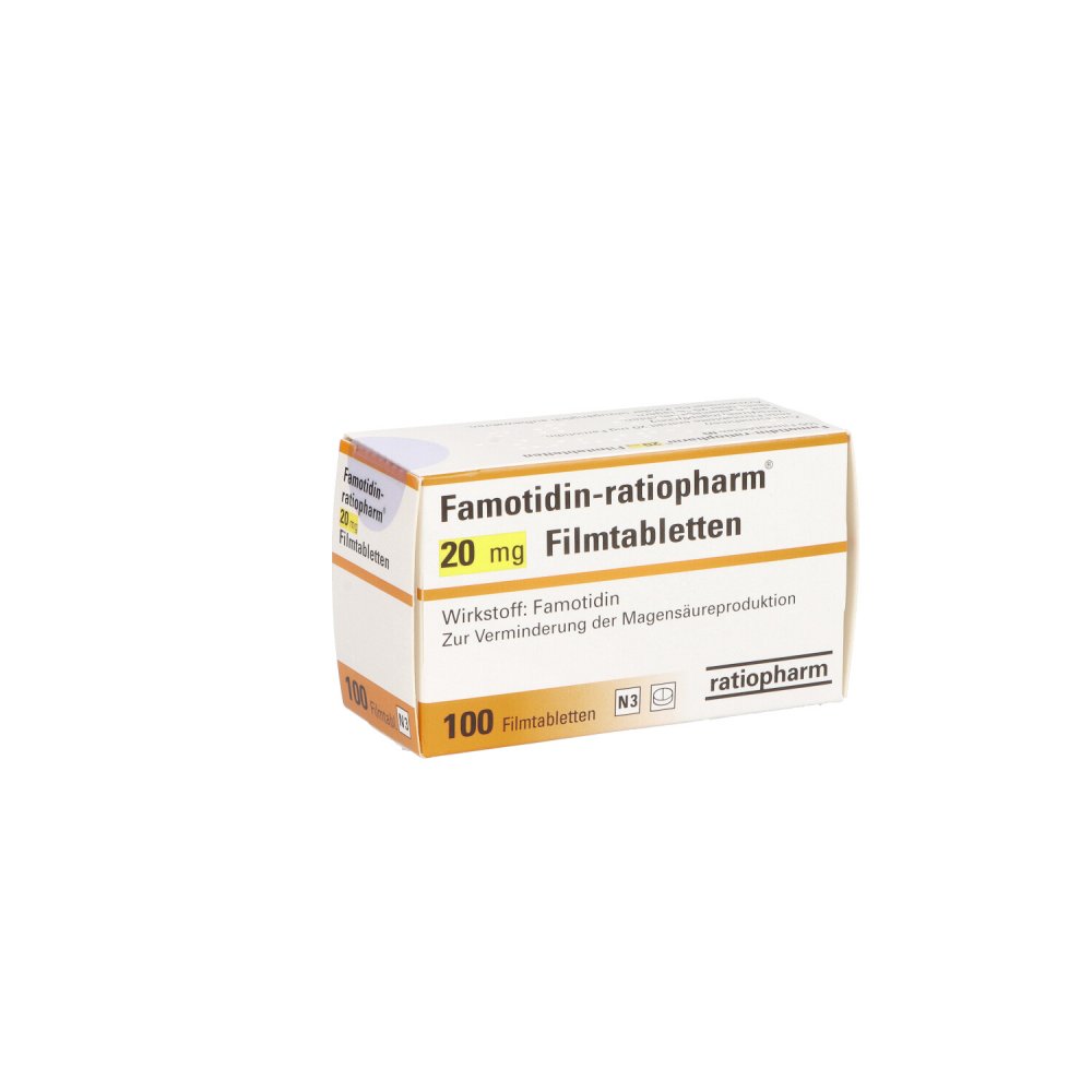 Famotidin-Ratiopharm 20 Mg Filmtabletten (100 stk)