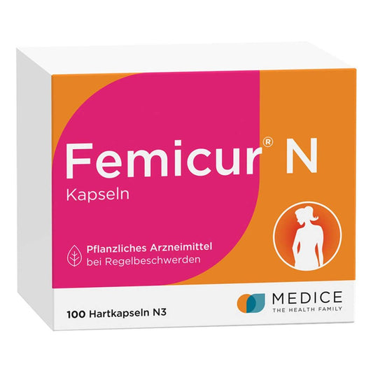Das Produktfoto zeigt Femicur N Kapseln (100 stk) PZN 00604956