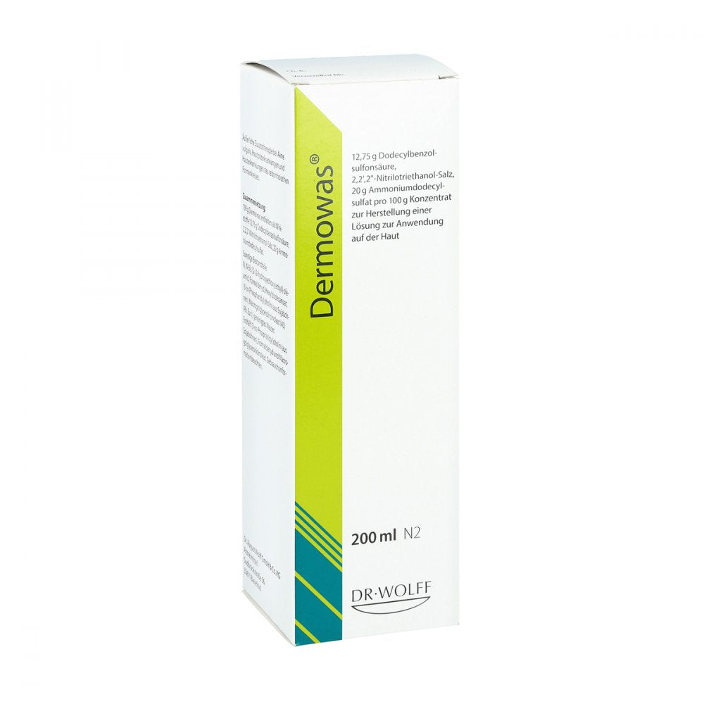 Das Produktfoto zeigt Dermowas Konzentrat (200 ml) PZN 00613381