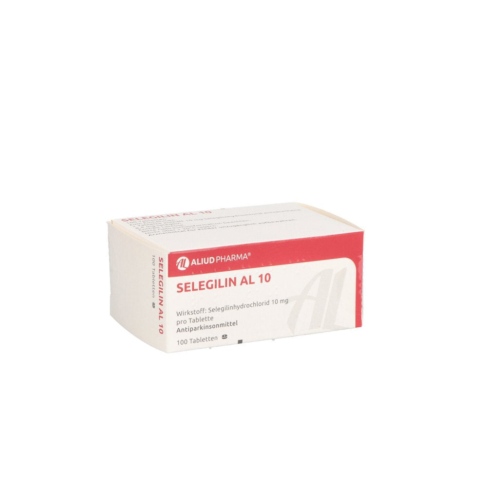 Das Produktfoto zeigt Selegilin Al 10 Tabletten (100 stk) PZN 00619194