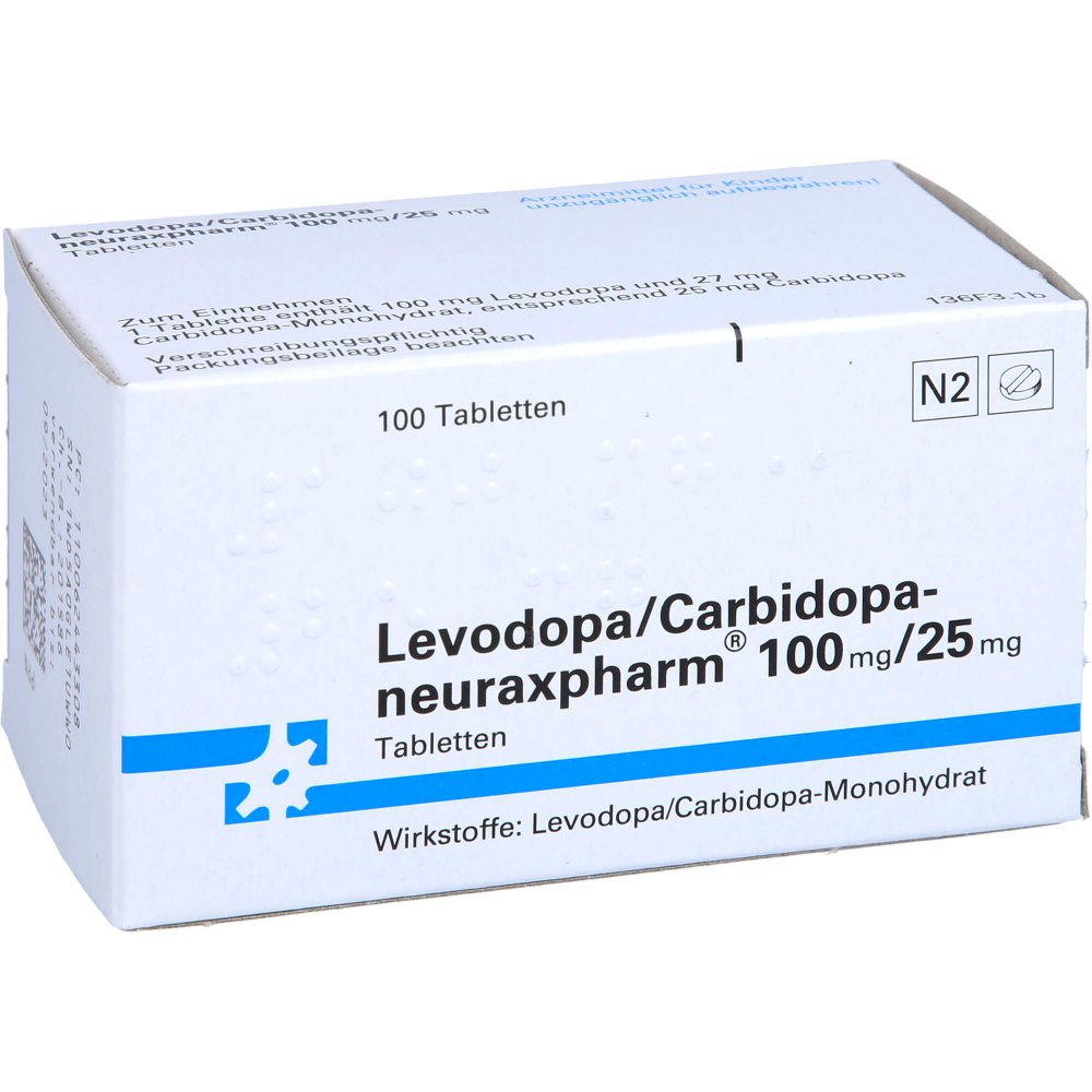Levodopa/Carbidopa-Neuraxpharm 100/25 Mg Tabletten (100 stk)