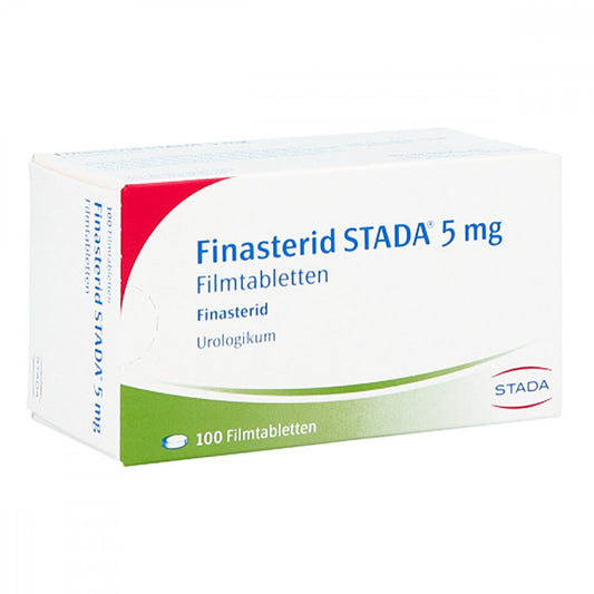 Das Produktfoto zeigt Finasterid Stada 5 Mg Filmtabletten (100 stk) PZN 00629784