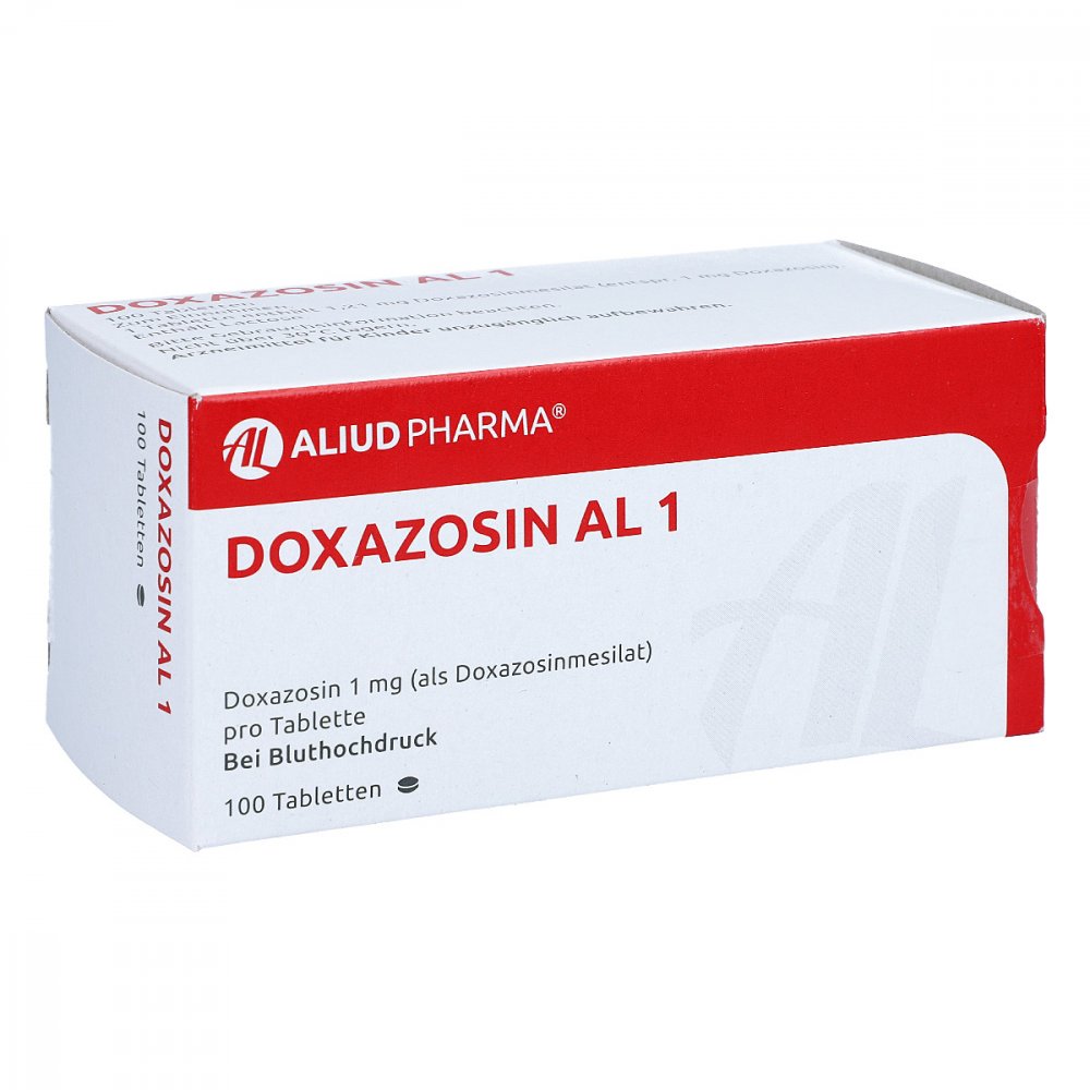 Das Produktfoto zeigt Doxazosin Al 1 Tabletten (100 stk) PZN 00629873