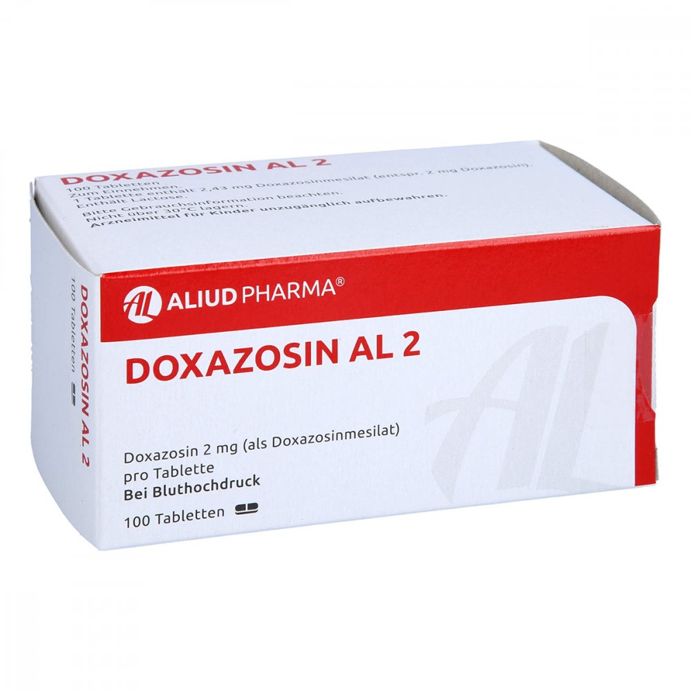 Das Produktfoto zeigt Doxazosin Al 2 Tabletten (100 stk) PZN 00629904