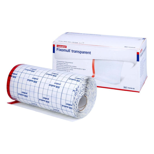 Das Produktfoto zeigt Fixomull Transparent 15 Cmx10 M (1 stk) PZN 00630758