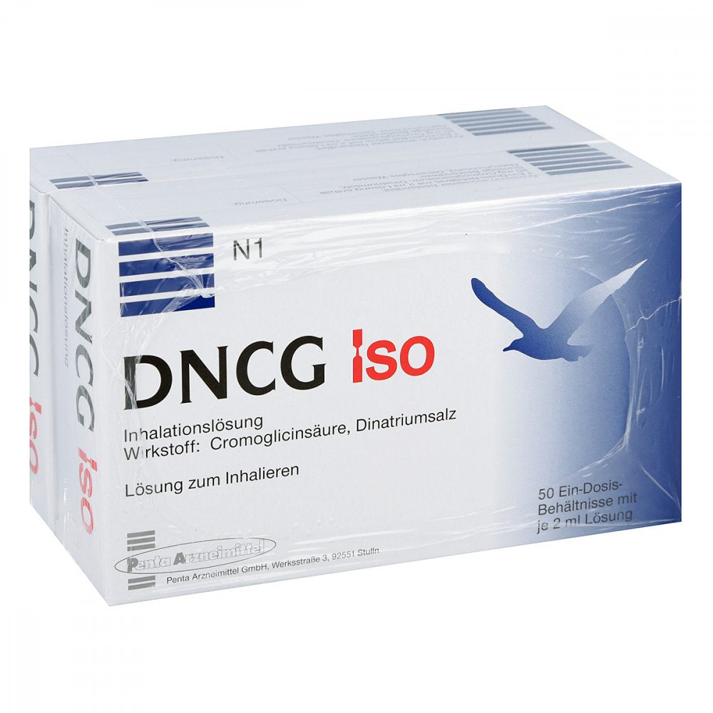 Das Produktfoto zeigt Dncg Iso Lösung Für Einen Vernebler (100X2 ml) PZN 00633840