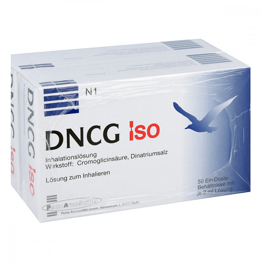 Das Produktfoto zeigt Dncg Iso Lösung Für Einen Vernebler (100X2 ml) PZN 00633840