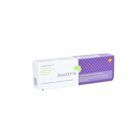 Das Produktfoto zeigt Boostrix Inj.-Susp.I.E.Fertigspritze (1X0.5 ml) PZN 00633923