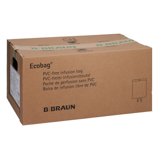 Das Produktfoto zeigt Natriumchlorid 0,9% Braun Ecobag Infusionslsg. (4X3000 ml) PZN 00639044