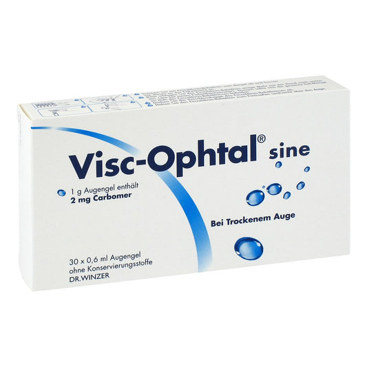 Das Produktfoto zeigt Visc Ophtal Sine Augengel (30X0.6 ml) PZN 00646386