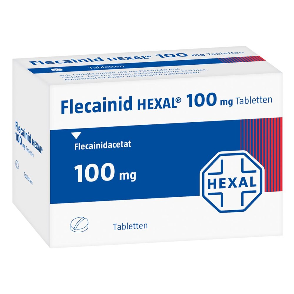 Das Produktfoto zeigt Flecainid Hexal 100 Mg Tabletten (100 stk) PZN 00647078