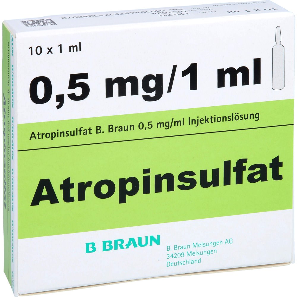 Atropinsulfat B.Braun 0,5 Mg/Ml Glasamp. (10X1 ml)