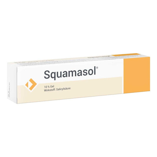 Das Produktfoto zeigt Squamasol Gel (50 g) PZN 00649410