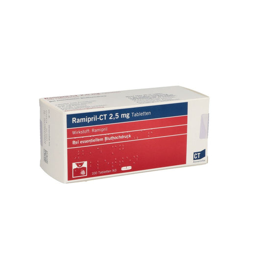 Das Produktfoto zeigt Ramipril-Ct 2,5 Mg Tabletten (100 stk) PZN 00650229