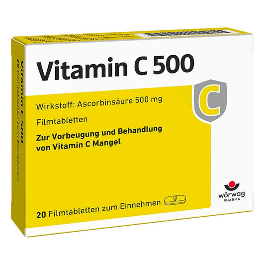 Vitamin C 500 Filmtabletten (20 stk)