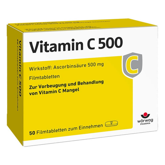 Vitamin C 500 Filmtabletten (50 stk)