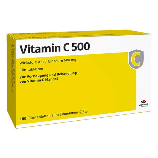 Vitamin C 500 Filmtabletten (100 stk)
