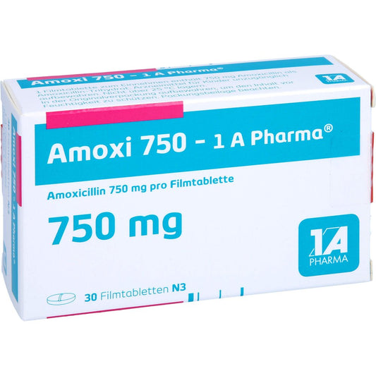 Amoxi 750-1a Pharma Filmtabletten (30 stk)
