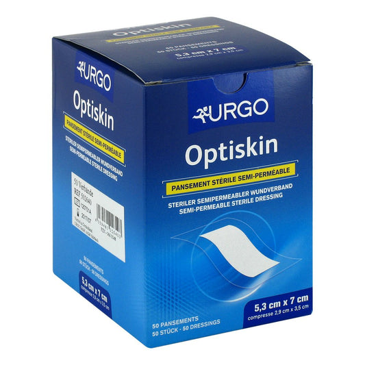 Das Produktfoto zeigt Optiskin Pflaster 53x70 Mm (50 stk) PZN 00663048