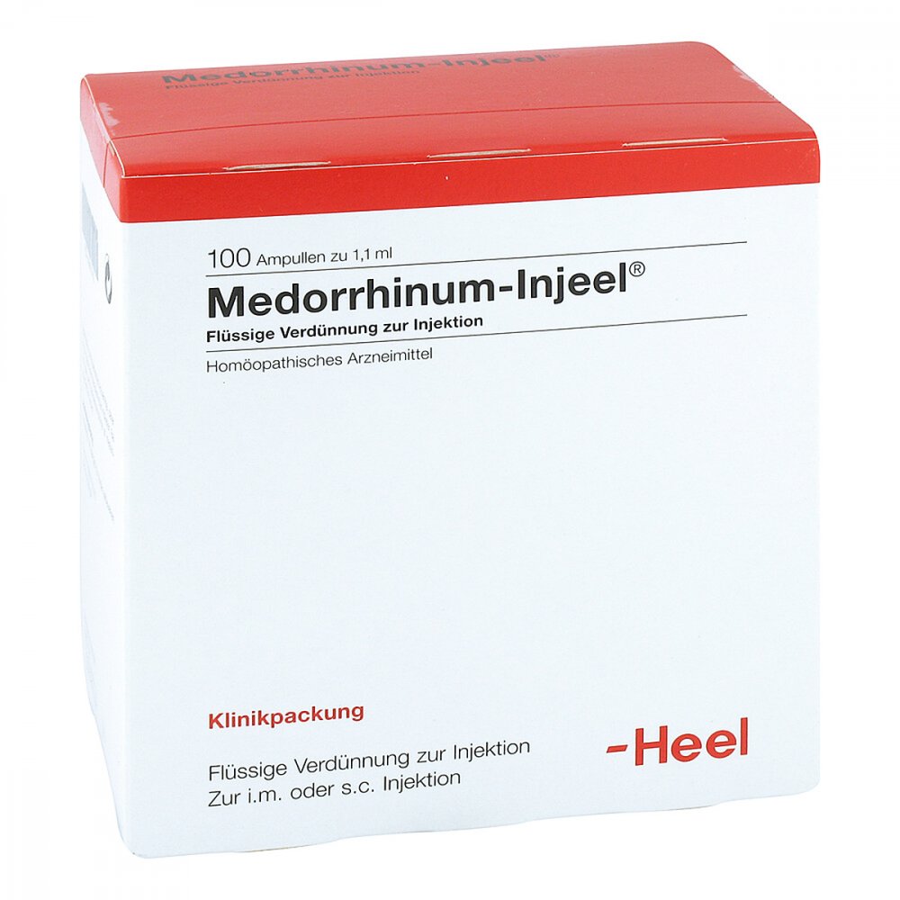 Das Produktfoto zeigt Medorrhinum Injeel Ampullen (100 stk) PZN 00663781
