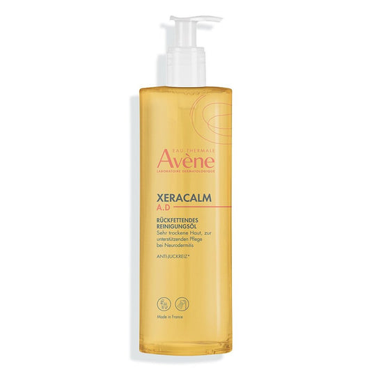 Das Produktfoto zeigt Avene Xeracalm A.D Reinigungsöl (400 ml) PZN 00670769