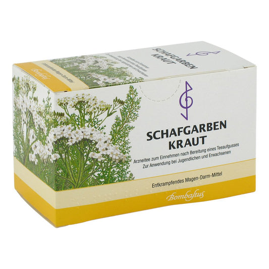 Das Produktfoto zeigt Schafgarbenkraut Tee Filterbeutel (20X1.5 g) PZN 00672320