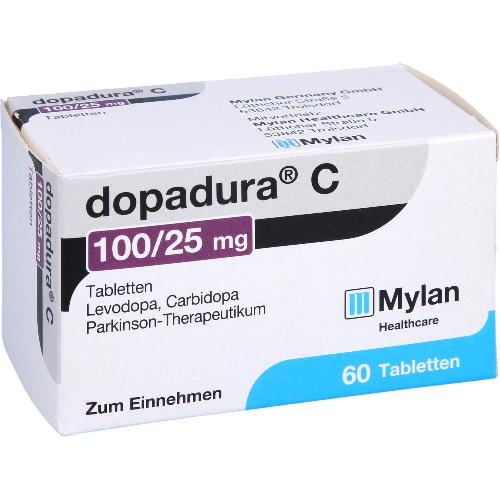Das Produktfoto zeigt Dopadura C 100/25 Mg Tabletten (60 stk) PZN 00673420