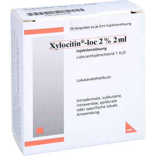 Xylocitin-Loc 2% 2 Ml Injektionslösung Amp. (10X2 ml)