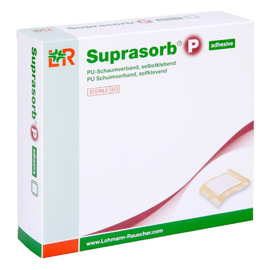 Das Produktfoto zeigt Suprasorb P Pu-Schaumv.Nicht Klebend 10x12 Cm (8 stk) PZN 00678245
