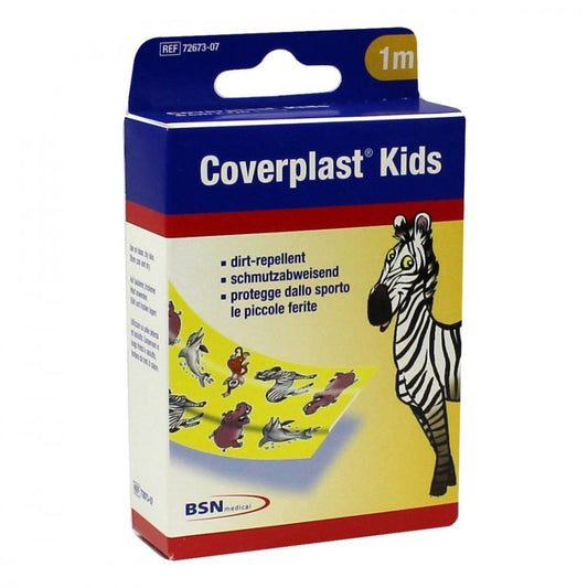 Das Produktfoto zeigt Coverplast Kids Pflaster 6 Cmx1 M (1 stk) PZN 00678647