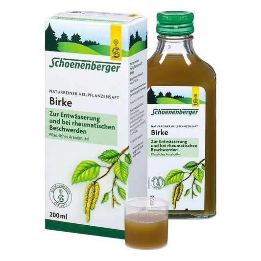 Das Produktfoto zeigt Birkensaft Schoenenberger Heilpflanzensäfte (200 ml) PZN 00692073