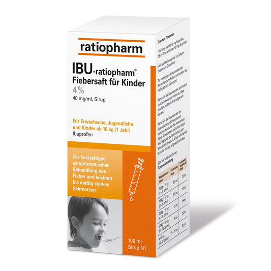 Ibu-Ratiopharm Fiebersaft Für Kinder 40 Mg/Ml (100 ml)
