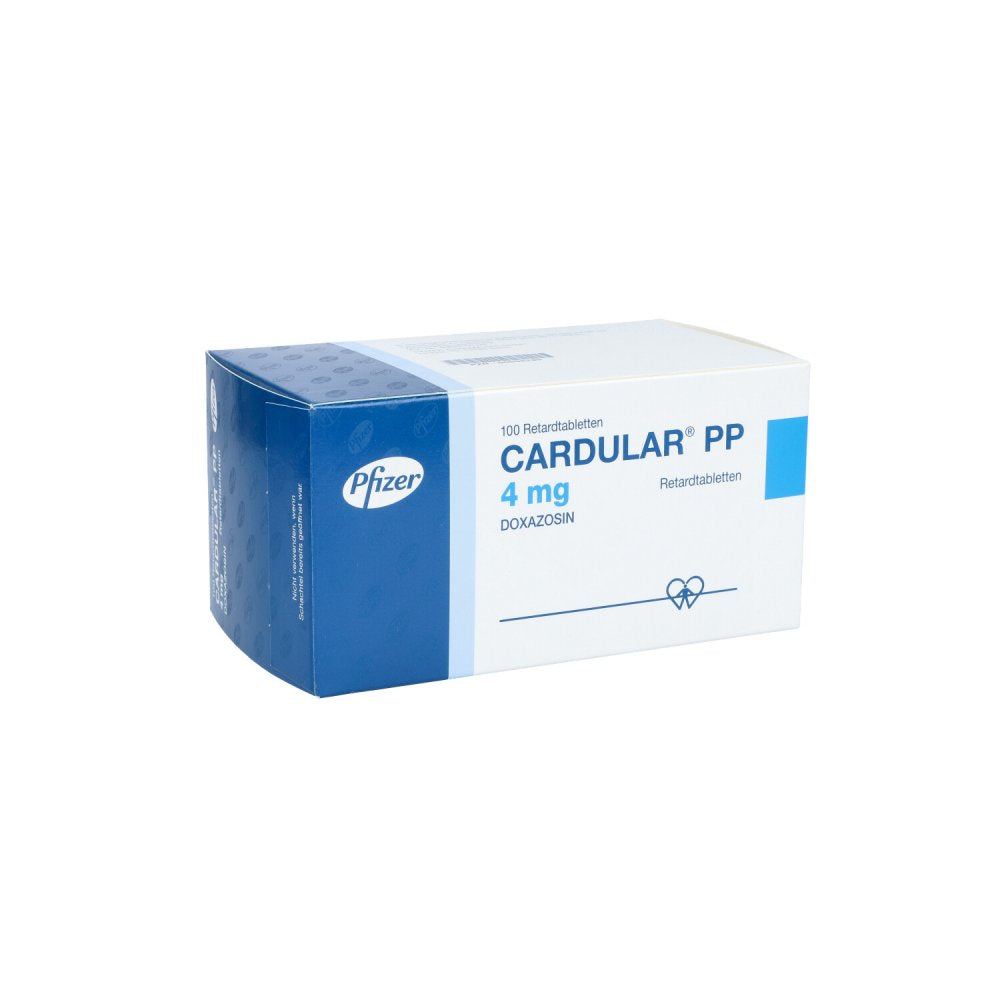Das Produktfoto zeigt Cardular Pp 4 Mg Retardtabletten (100 stk) PZN 00698199