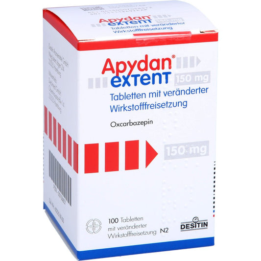 Das Produktfoto zeigt Apydan Extent 150 Mg Tab.M.Veränd.Wirkst.-Frs. (100 stk) PZN 00705657