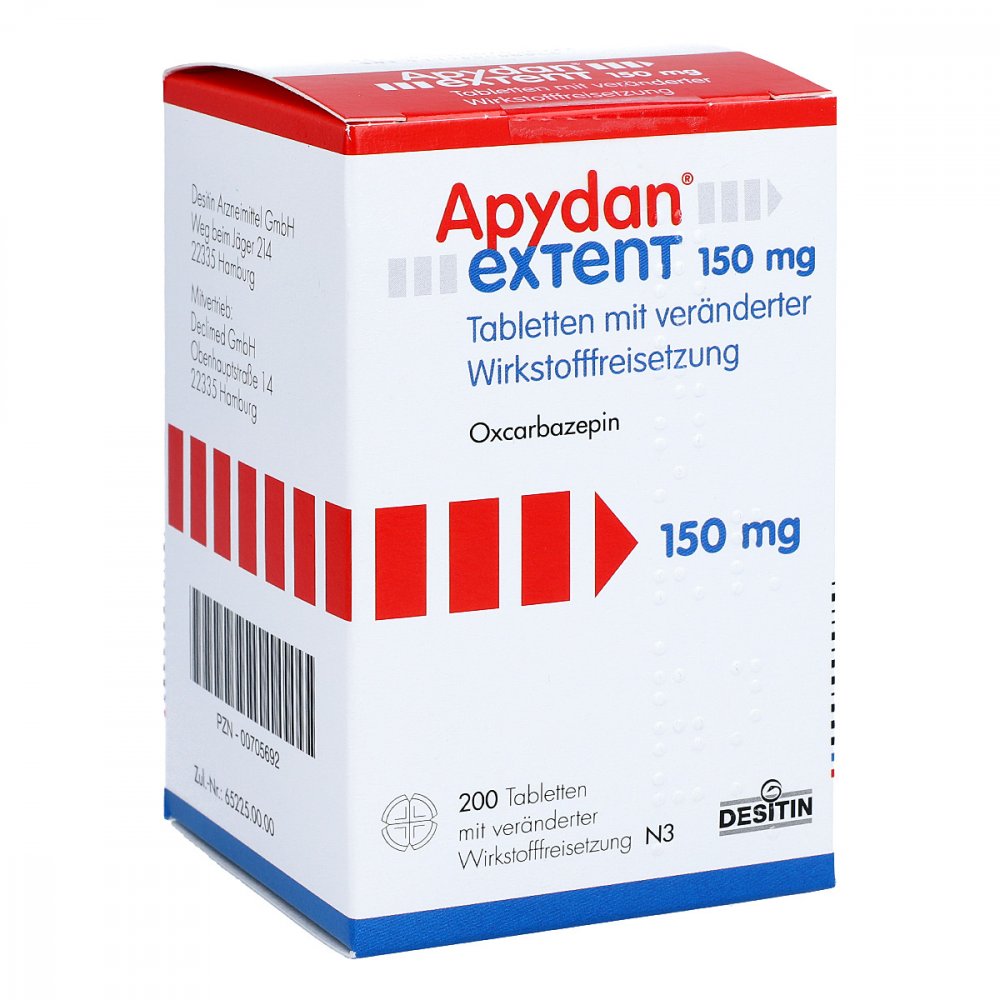 Das Produktfoto zeigt Apydan Extent 150 Mg Tab.M.Veränd.Wirkst.-Frs. (200 stk) PZN 00705692