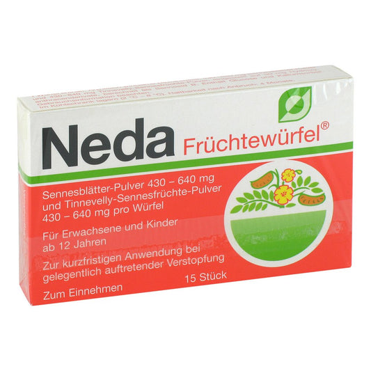 Das Produktfoto zeigt Neda Früchtewürfel (15 stk) PZN 00707308