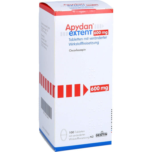 Das Produktfoto zeigt Apydan Extent 600 Mg Tab.M.Veränd.Wirkst.-Frs. (100 stk) PZN 00714449