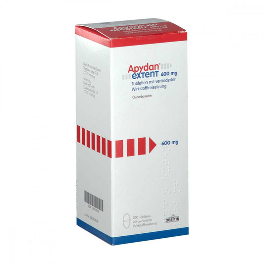 Das Produktfoto zeigt Apydan Extent 600 Mg Tab.M.Veränd.Wirkst.-Frs. (200 stk) PZN 00714515