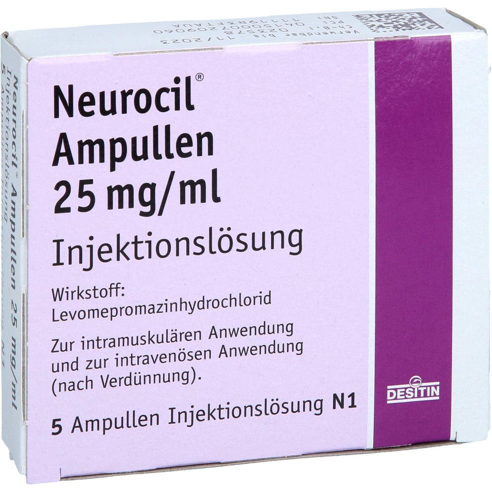 Das Produktfoto zeigt Neurocil Ampullen Injektionslösung (5X1 ml) PZN 00720906