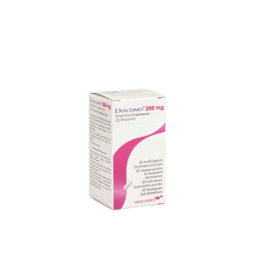Das Produktfoto zeigt Diacomit 250 Mg Hartkapseln (60 stk) PZN 00724962