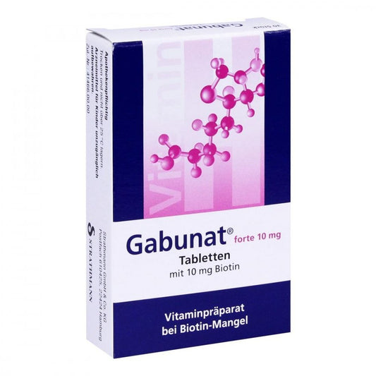 Das Produktfoto zeigt Gabunat Forte 10 Mg Tabletten (30 stk) PZN 00745214
