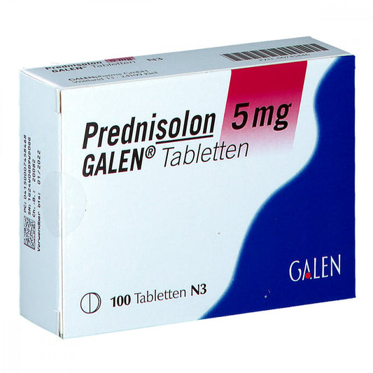 Prednisolon 5 Mg Galen Tabletten (100 stk)