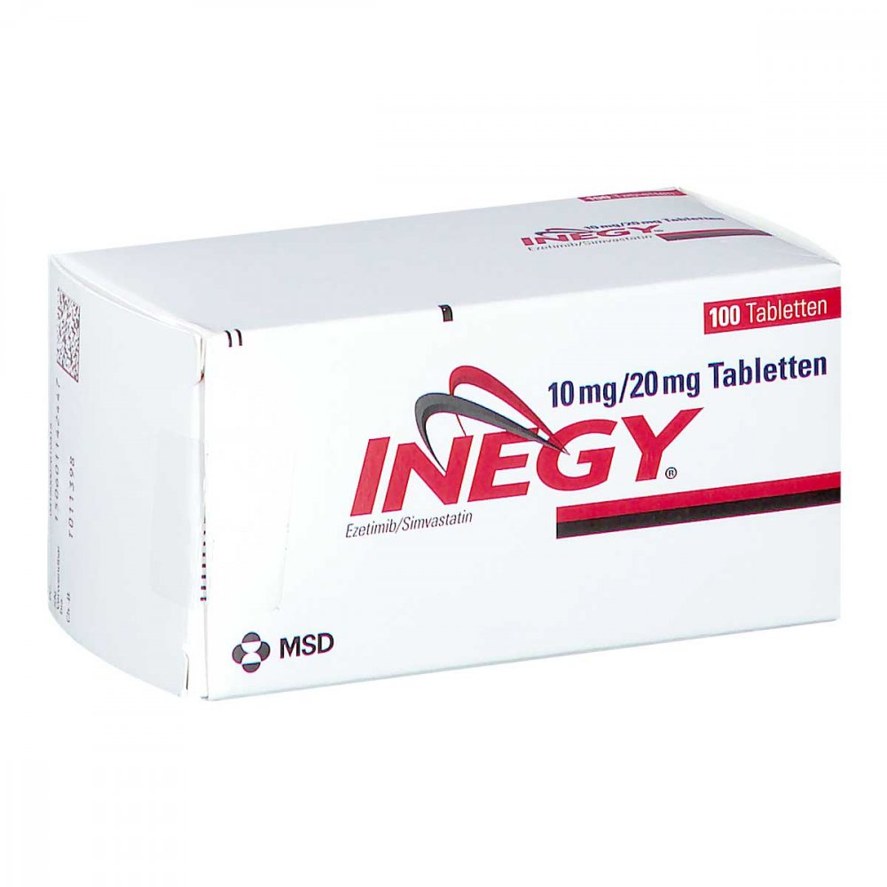 Inegy 10 Mg/20 Mg Tabletten (100 stk)