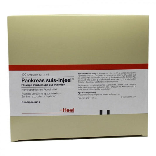 Das Produktfoto zeigt Pankreas Suis Injeel Ampullen (100 stk) PZN 00762342