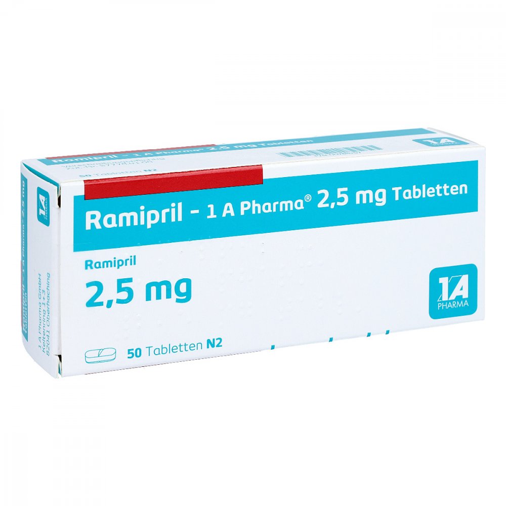 Ramipril-1a Pharma 2,5 Mg Tabletten (50 stk)
