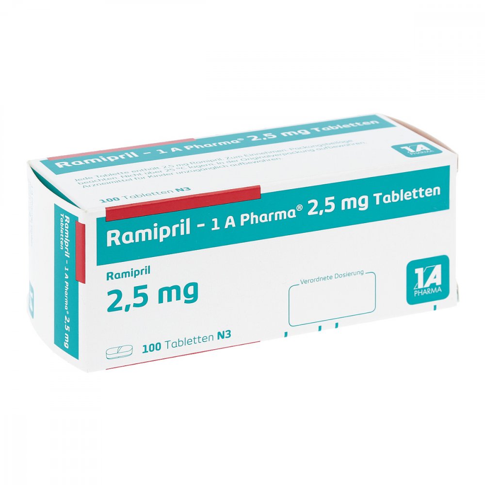 Ramipril-1a Pharma 2,5 Mg Tabletten (100 stk)