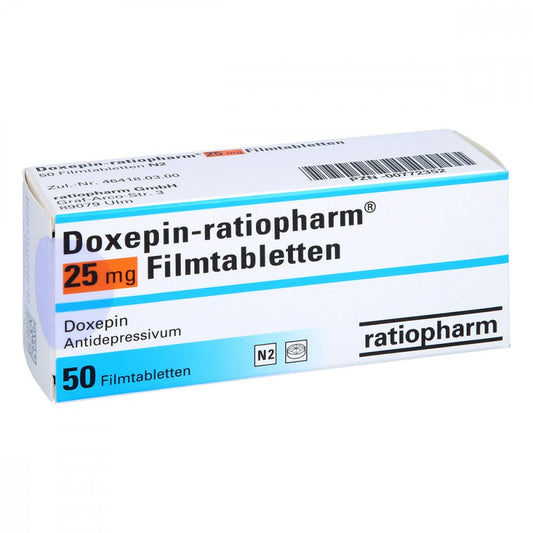 Doxepin-Ratiopharm 25 Mg Filmtabletten (50 stk)