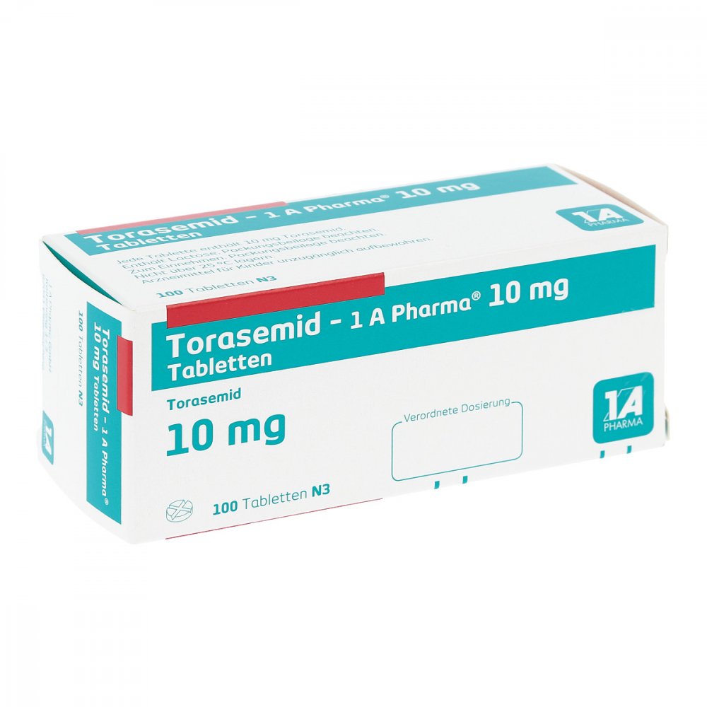 Torasemid-1a Pharma 10 Mg Tabletten (100 stk)
