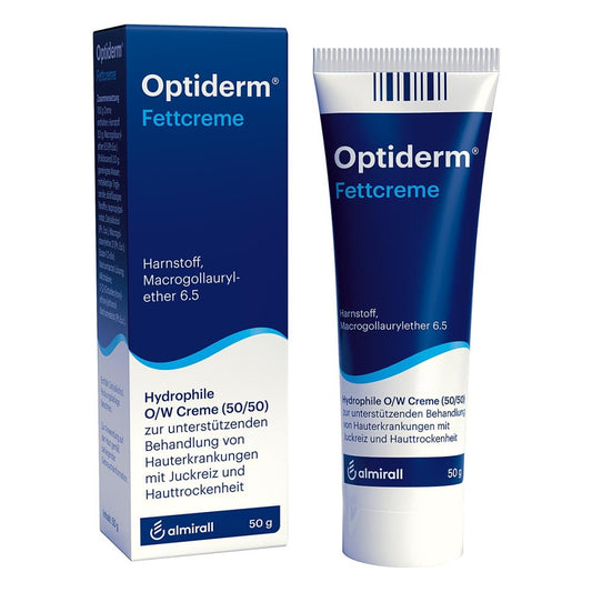 Das Produktfoto zeigt Optiderm Fettcreme (50 g) PZN 00789677